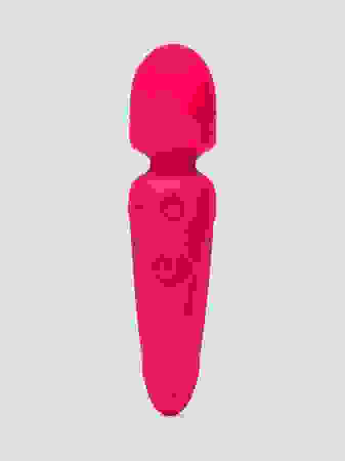 Lovehoney Red Silicone Mini Wand Vibrator, Red, hi-res